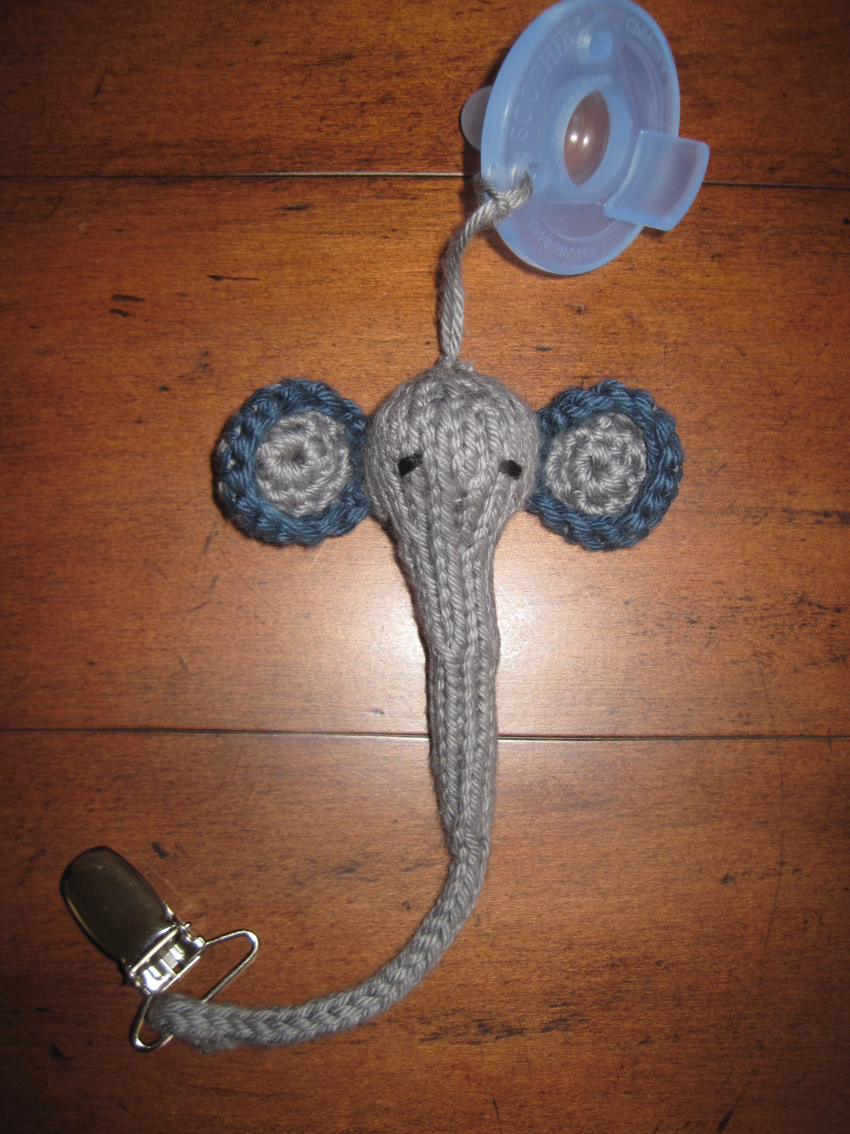 Elephant Pacifier Tether