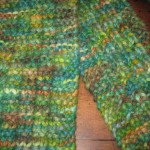Another Universal Scarf, knit with baby alpaca.