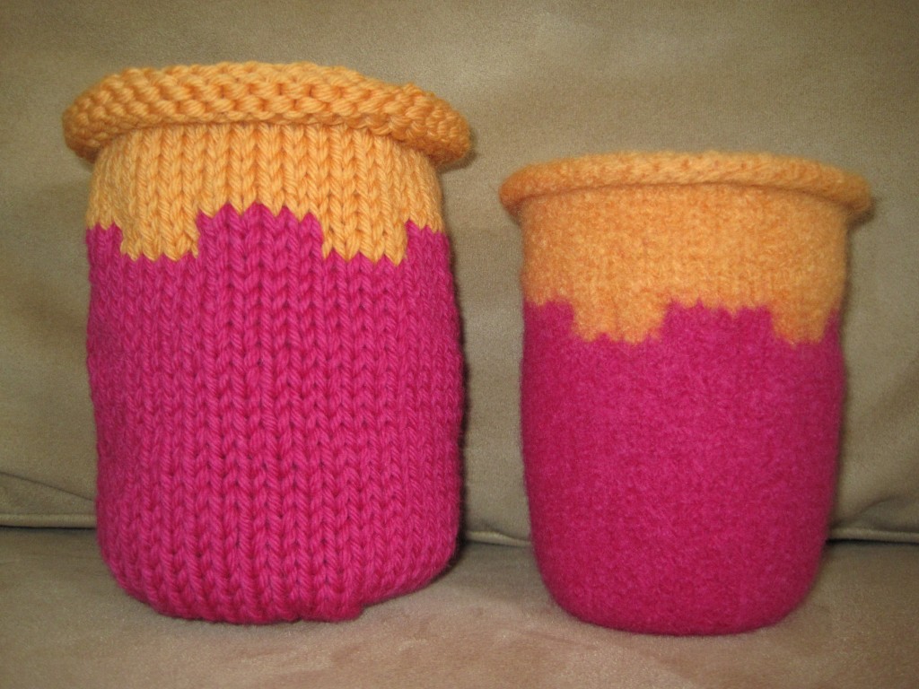 Update Felted Colorblock Vase