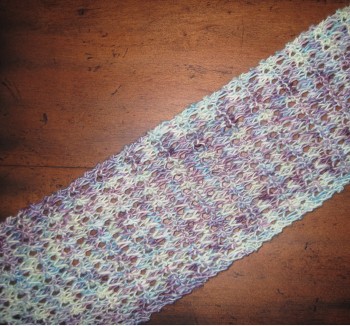 My Hydrangea Scarf, after blocking.